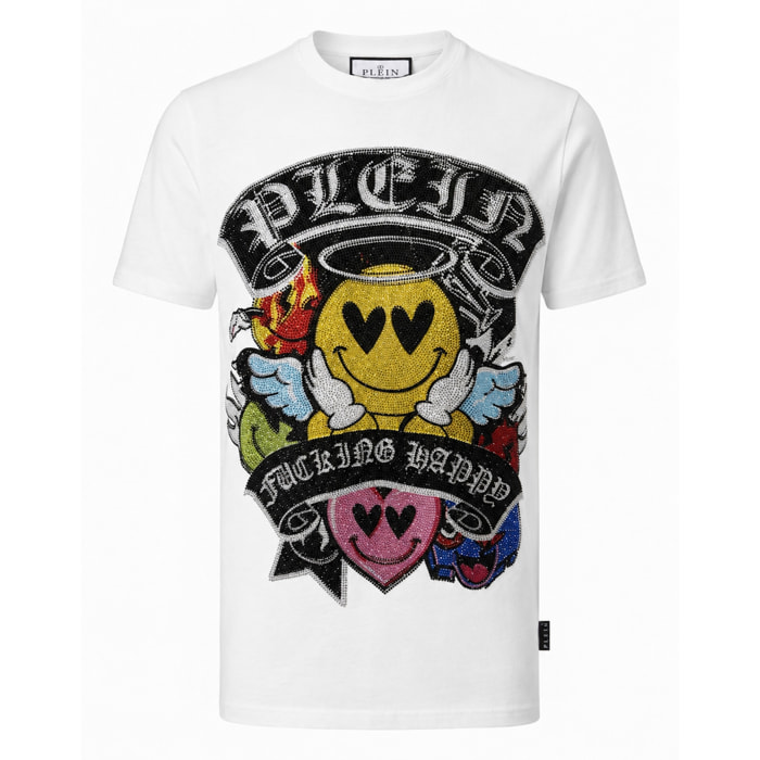 PHILIPP PLEIN T-shirt girocollo a maniche corte SMILE