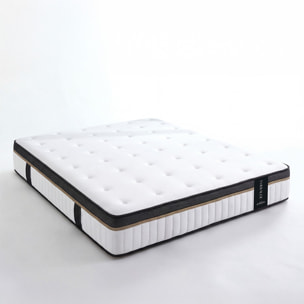 Matelas Emeraude, Mémoire de Forme & Mousse polyuréthane Hyper Soft Air System, Soutien Ferme, 24 cm, Très Bonne Aération