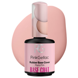 Vernis semi-permanent - Rubber Base Coat - Playful Pink - 15 ml