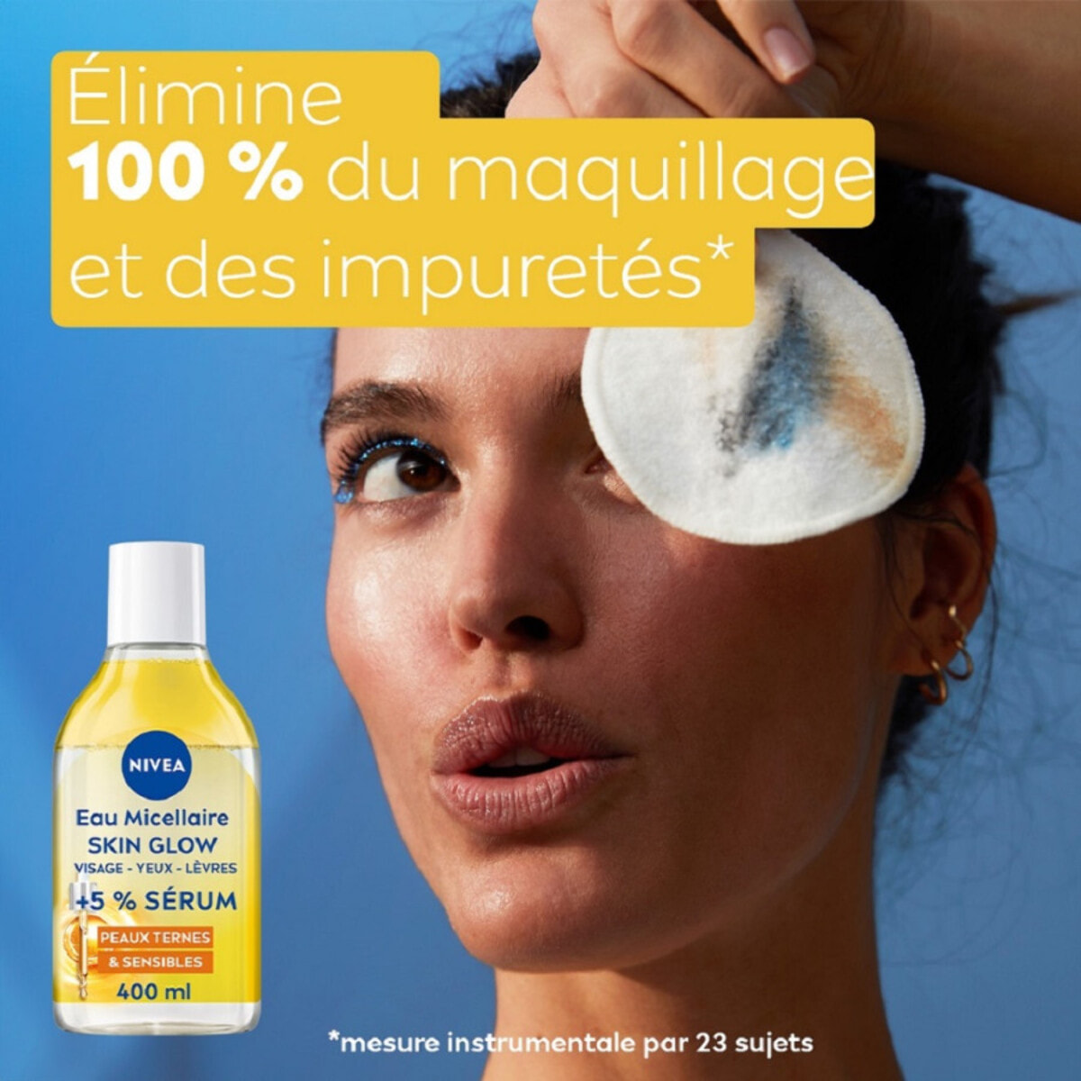 Pack de 2 - Nivea - Eau Micellaire SKIN GLOW infusée Sérum Vitamine C400ml