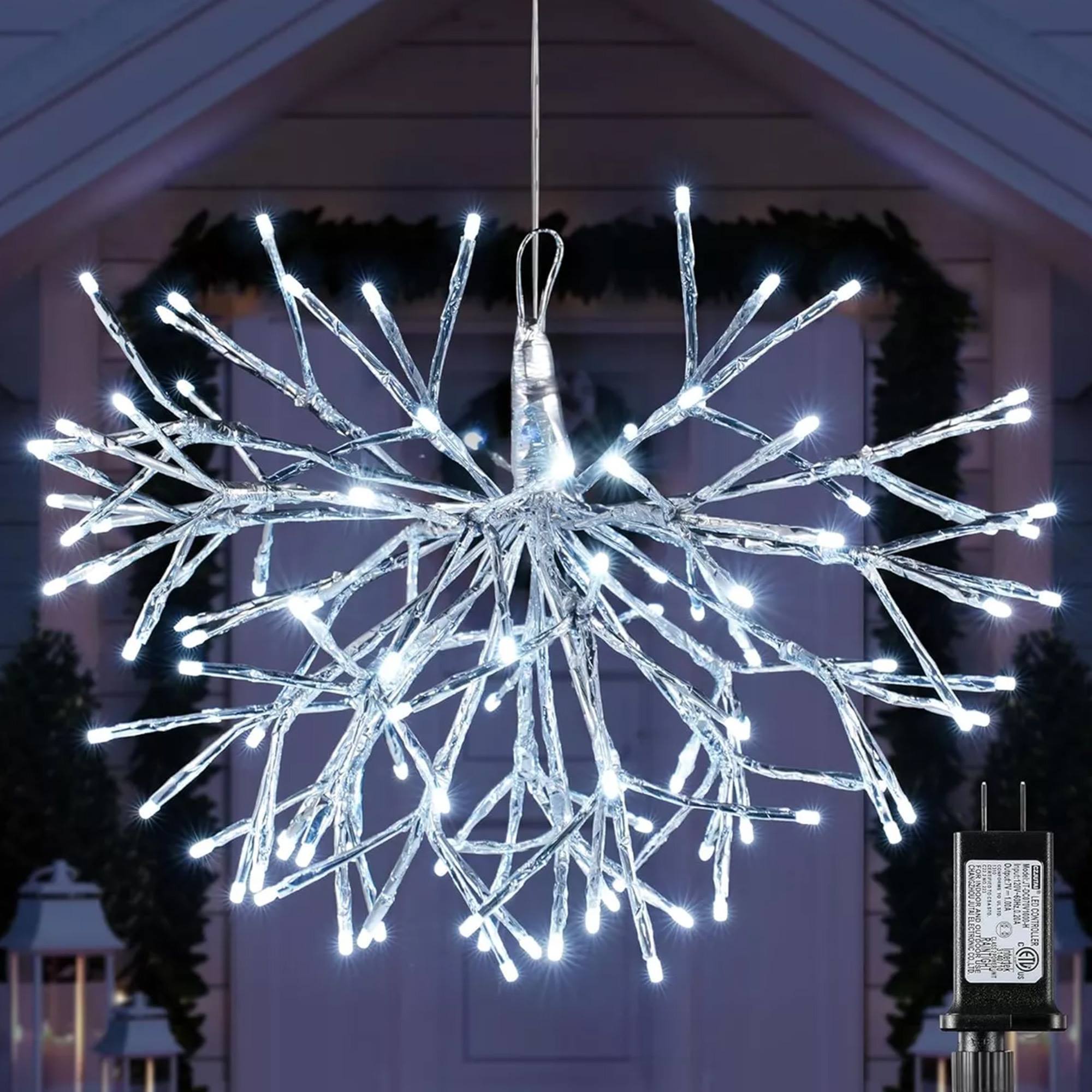 bola de luz colgante con 464 leds blancas 45cm