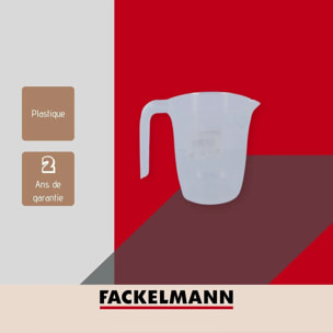 Verre doseur en plastique transparent Fackelmann Basic