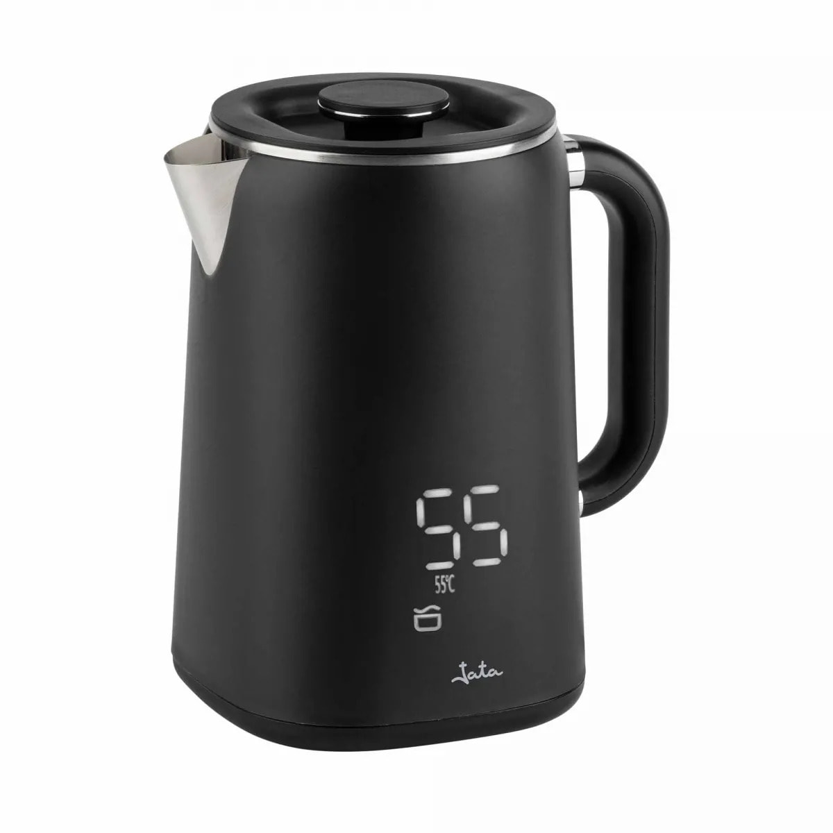 Hervidor de agua eléctrico JATA JEHA1575 de 1,7 litros. 5 niveles de temperatura. Pantalla LED