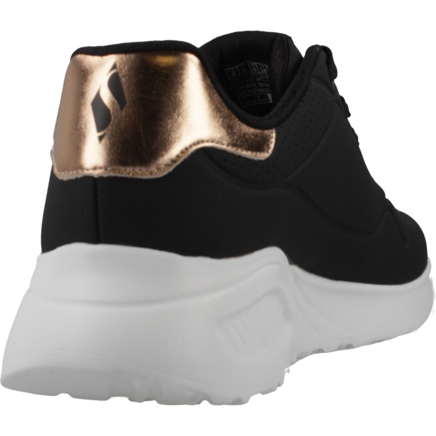 Sneakers De  Mujer Uno Lite Shimmer Along Negro