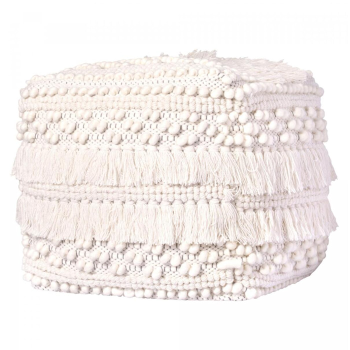 Tabouret HAJE Partiellement fabriqué à la main en Laine