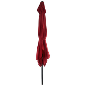 Parasol droit HAPUNA rectangulaire - Rouge