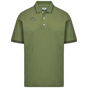 Polo Shirts Kappa Uomo Logo Maltax 5 Mss Verde