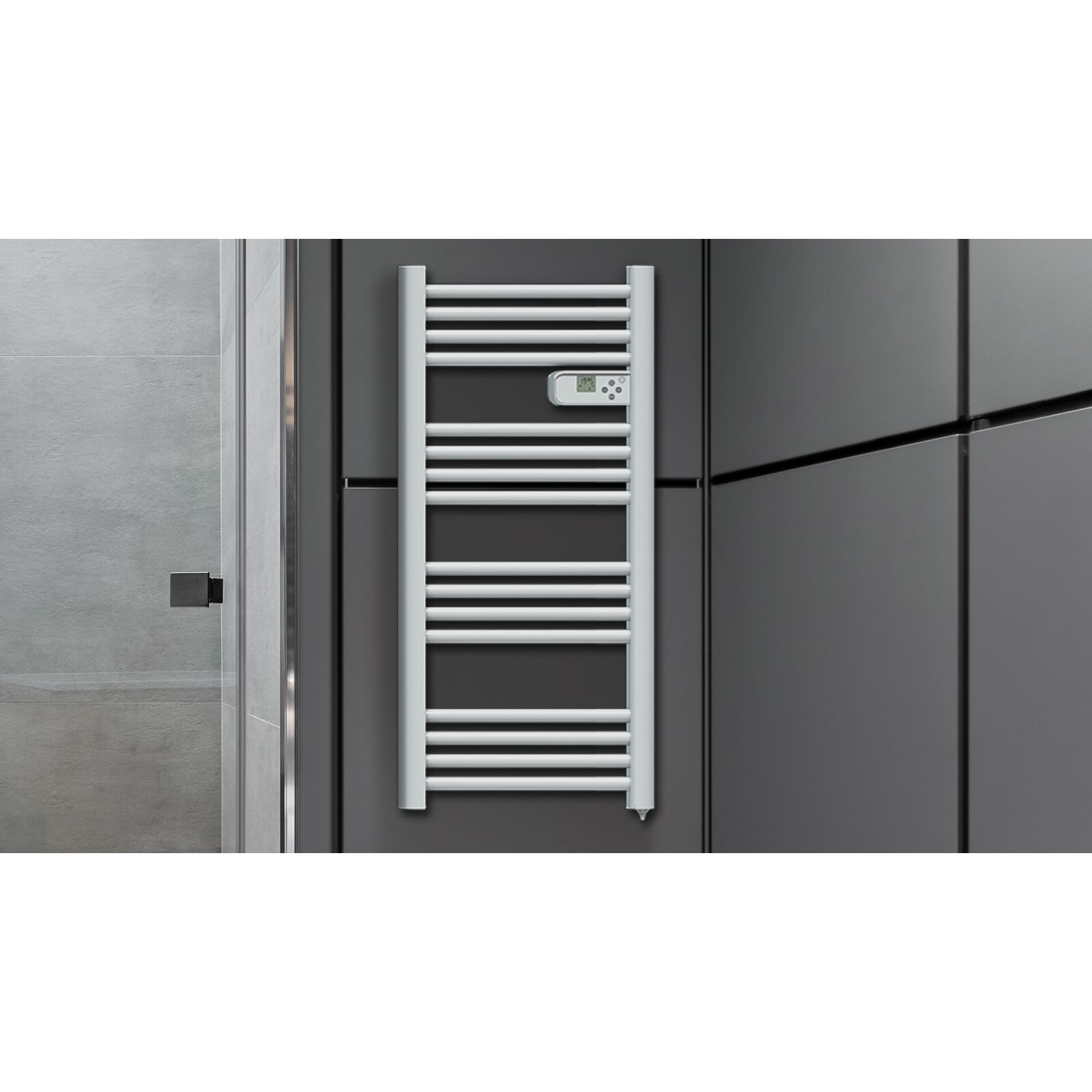 sèche-serviettes étroit sans fluide tubres ronds 500 w