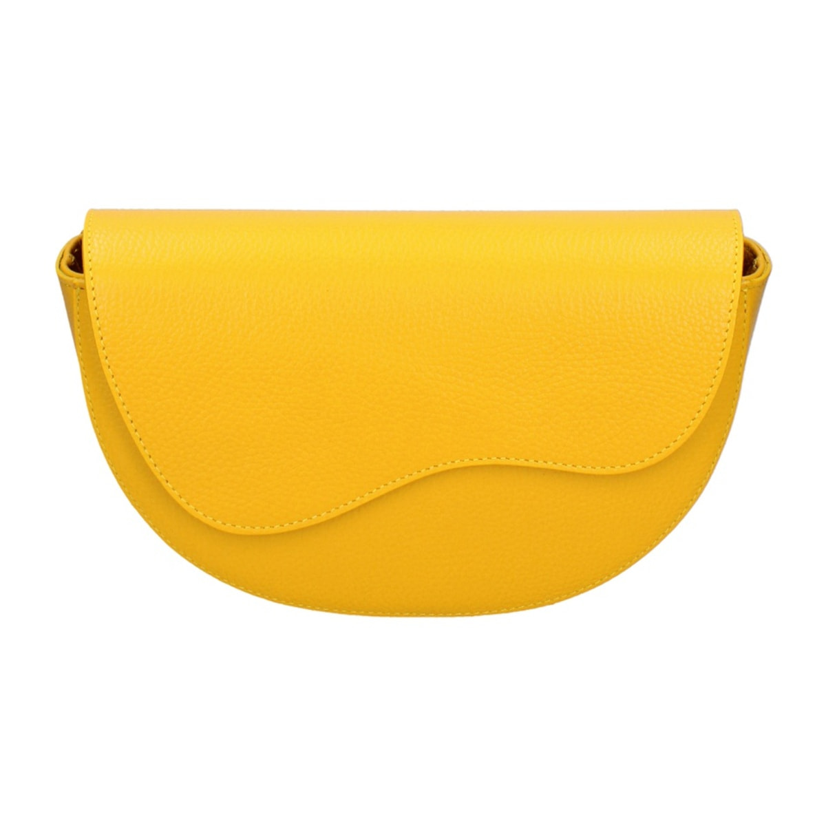 Marsupio da donna in vera pelle - Modello False - Made in Italy - 25.0 x 15.0 x 9.0 cm