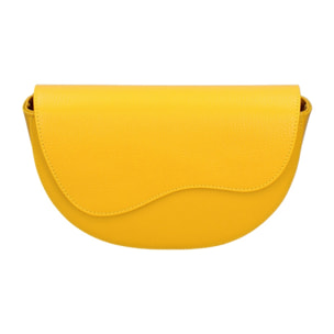 Marsupio da donna in vera pelle - Modello False - Made in Italy - 25.0 x 15.0 x 9.0 cm