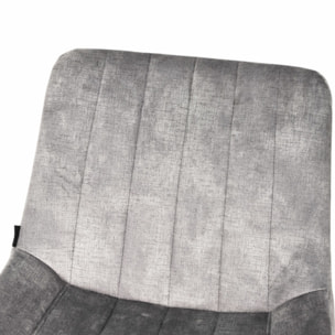 Tabouret de bar rembourré et capitonné en velours - EMMA 2