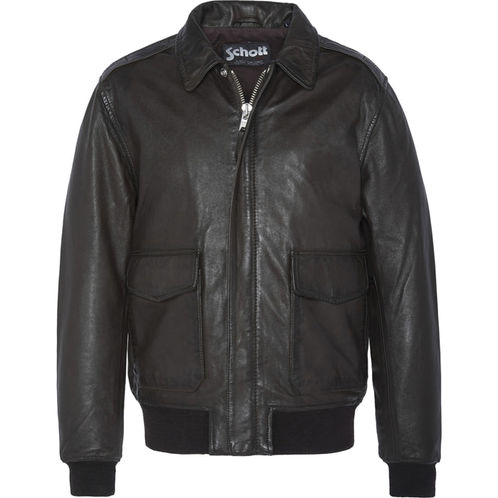 FLIGHT JACKET SCHOTT Marrone