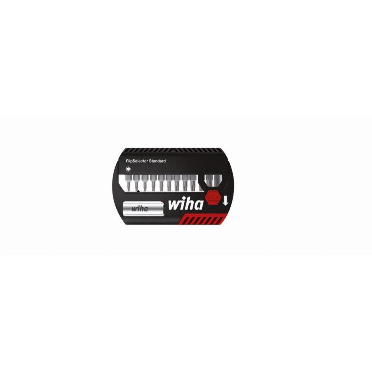 Coffret d'embouts WIHA Flipselector Standard TORX 13 pcs + Porte embout universel + attache ceinture - 39056