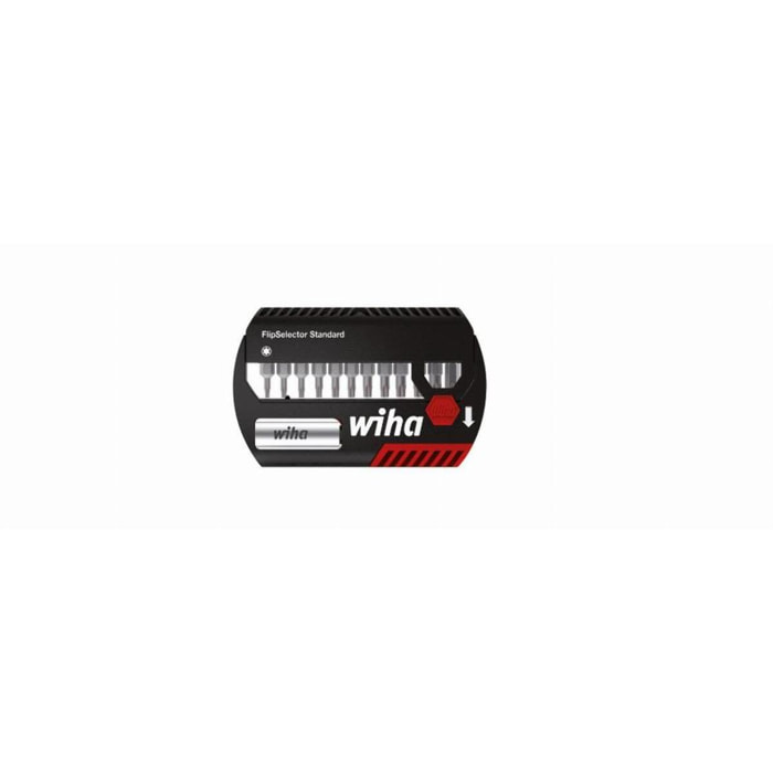 Coffret d'embouts WIHA Flipselector Standard TORX 13 pcs + Porte embout universel + attache ceinture - 39056