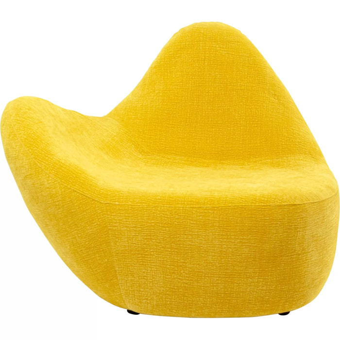 Fauteuil Glow Wave jaune Kare Design