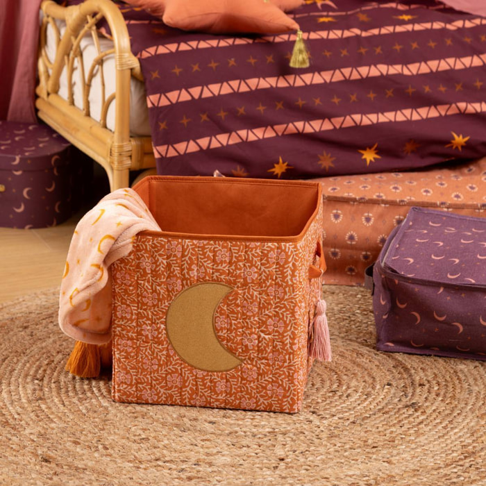Panier de rangement Bella orange 29x29cm