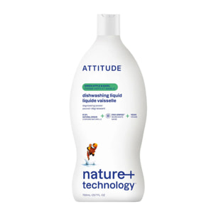 Lavavajillas Manzana y Albahaca Attitude 700 ml