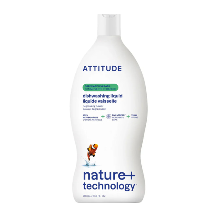Lavavajillas Manzana y Albahaca Attitude 700 ml