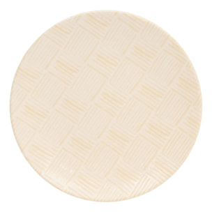 Assiette dessert Laetitia D20cm creme