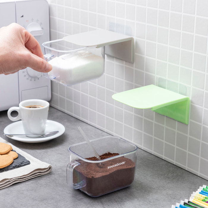 Contenitori da Cucina Adesivi Estraibili Handstore InnovaGoods 2 Unità