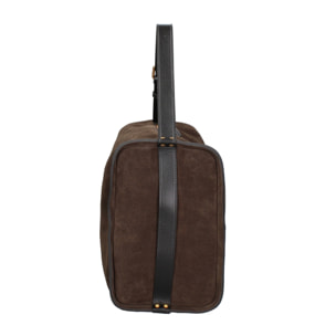 Borsa a spalla da donna Made in Italy - Modello Cielia Pro - Pelle scamosciata - 35.0 x 23.0 x 14.0 cm