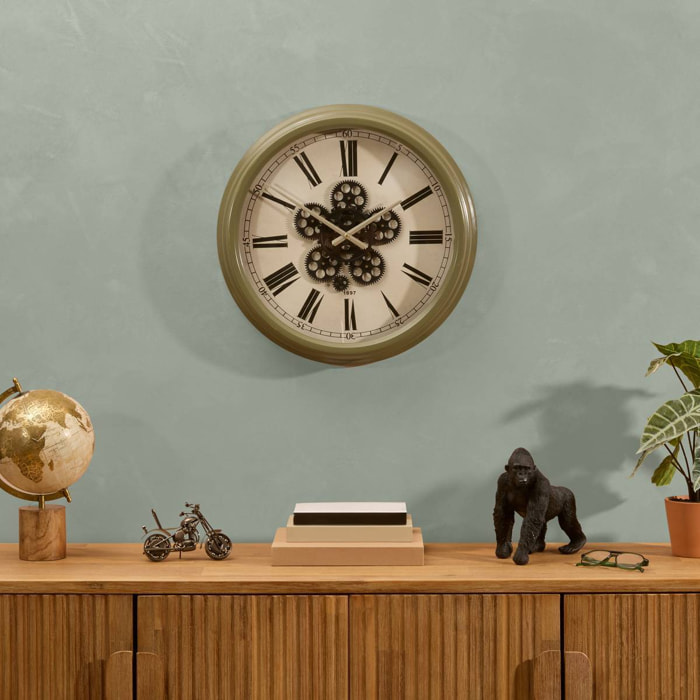 Horloge Argo D52cm vert clair