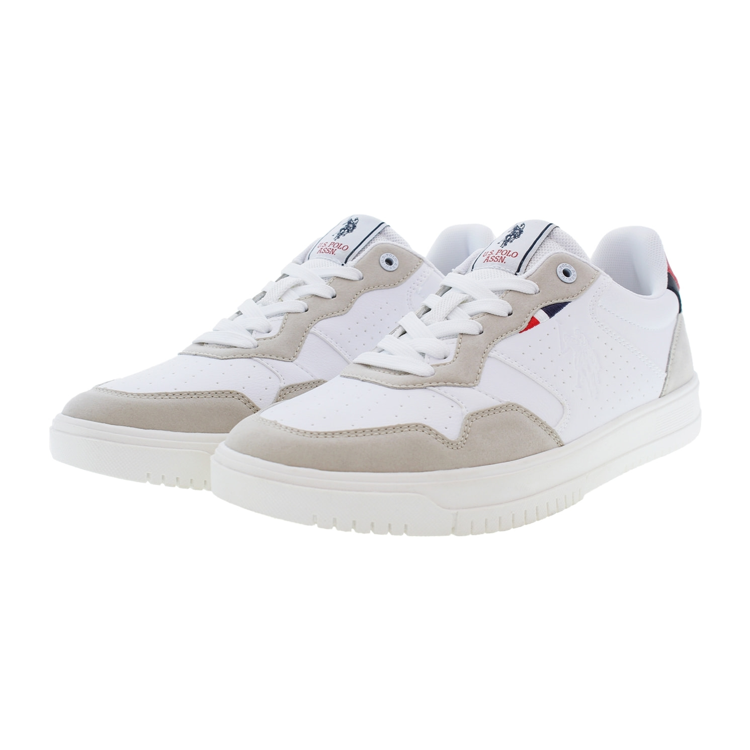 Sneakers U.S. Polo Assn. bianco-rosso