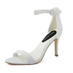 Sandali con tacco Donna Bianco