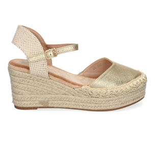 Sandalia de Cuña de Yute para Mujer, Comodas y Elegantes con Detalles Trenzados