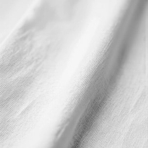 Chemin de table 100% coton Uni Blanc 203 50x150 cm