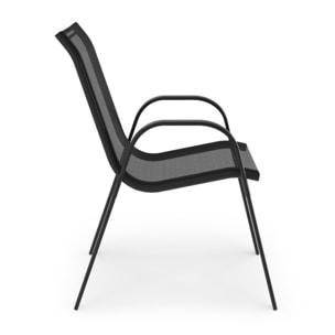 Salon de jardin extensible 12 places en polywood gris