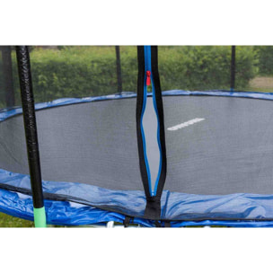 Trampoline Ø 2,44 m avec filet de sécurité et échelle