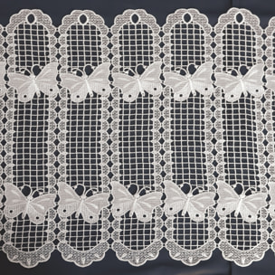 Brise bise papillons en macramé - Ecru
