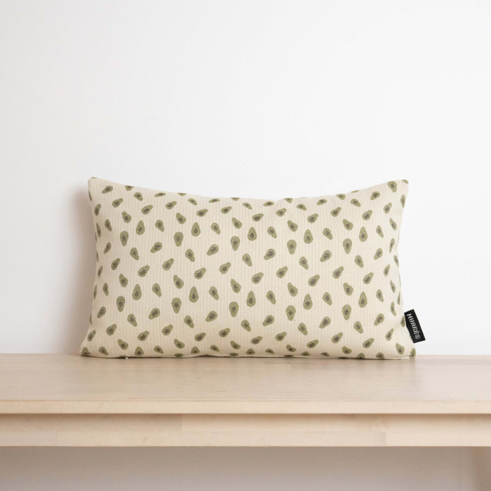 Housse de coussin jacquard 30x50 cm Avocats