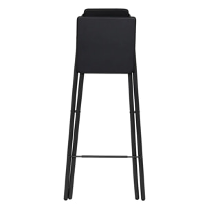 Chaise de bar pliante " louna" noir