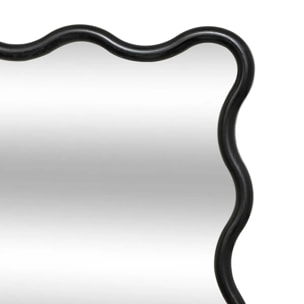 Miroir vague "Judy" noir 89x59cm