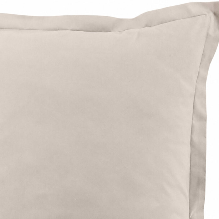 Lot De 2 Taies D'oreiller 100% Coton 57fils Grege
