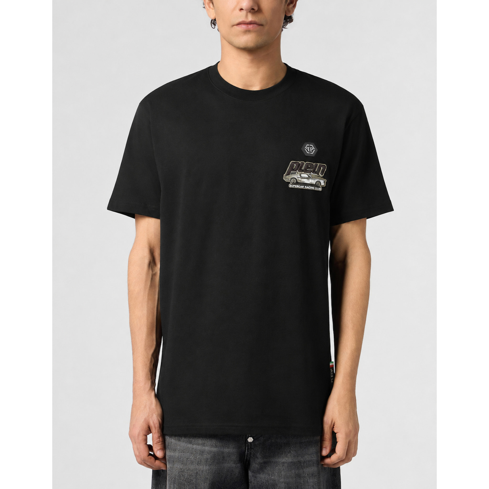 PHILIPP PLEIN T-shirt girocollo a maniche corte RACING