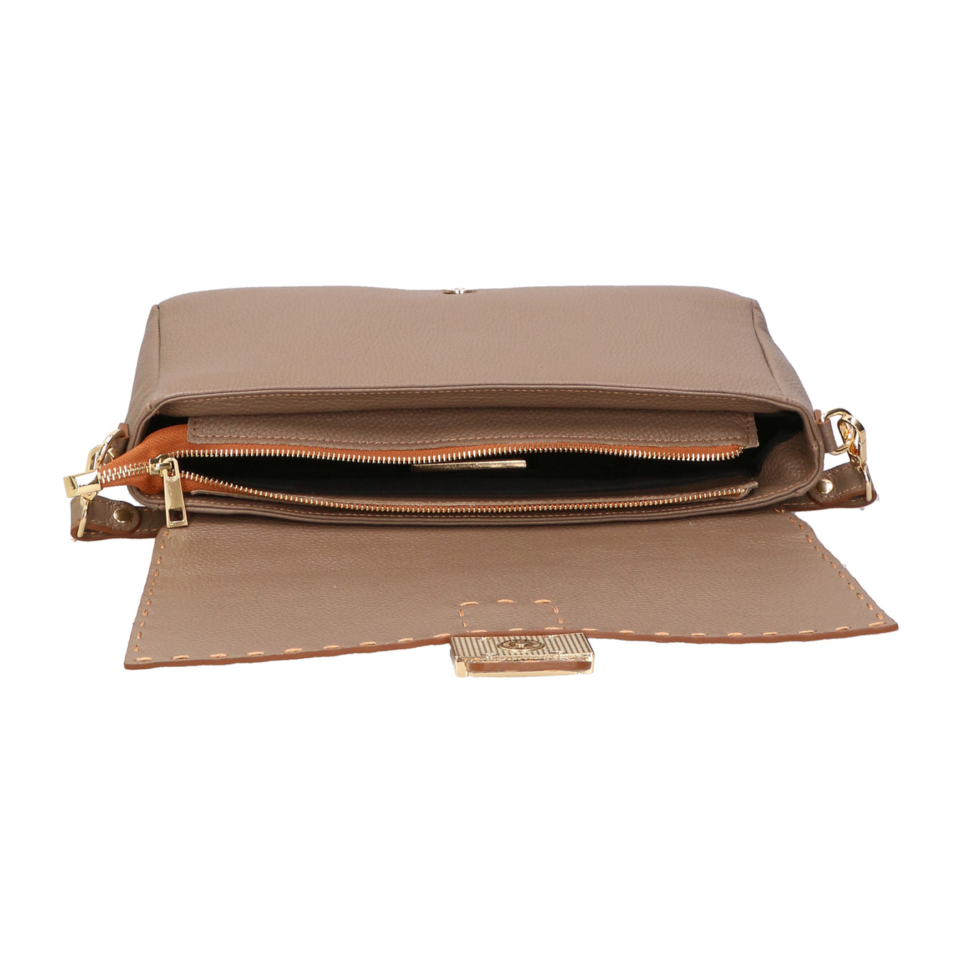 Borsa a spalla da Donna Walda in Vera Pelle Made in Italy 34x17,5x10 cm