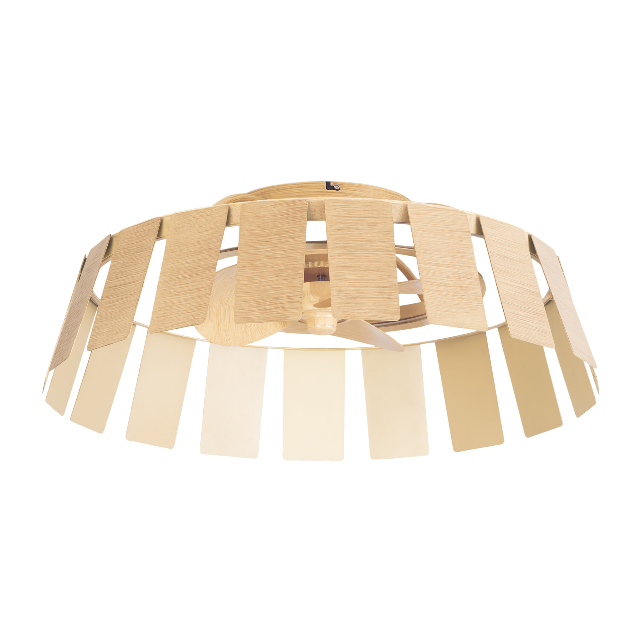 Forlight Ventilador de techo Flip con luz LED Efecto Madera TW 2700-6000K IP44 28W