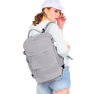 Mochila cabina viaje de gran capacidad con multicompartimento (calzado,ropa,portátil).