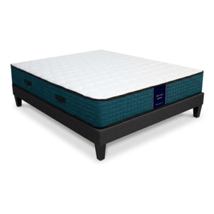Ensemble Rivoli 2 places | Matelas Memoire de forme avec sommier en bois