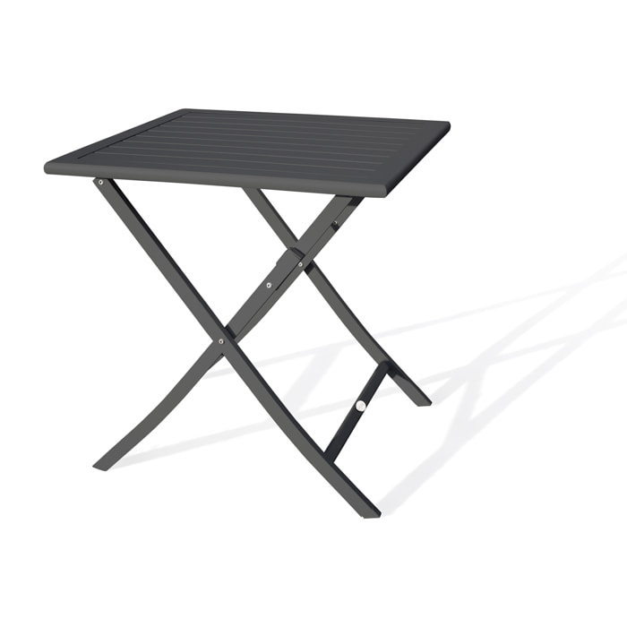 MARIUS - Table de jardin pliante en aluminium