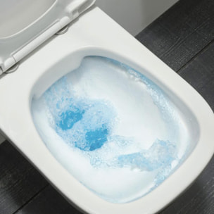 Cuvette WC suspendu sans bride Vox avec abattant frein de chute extra-plat déclipsable