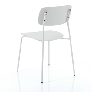ORESTELUCHETTA Set 4 Sedie HARLOW WHITE