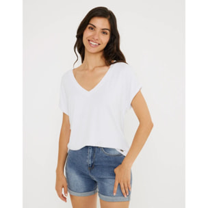 Camiseta Manga Corta Blanco - Amiyin