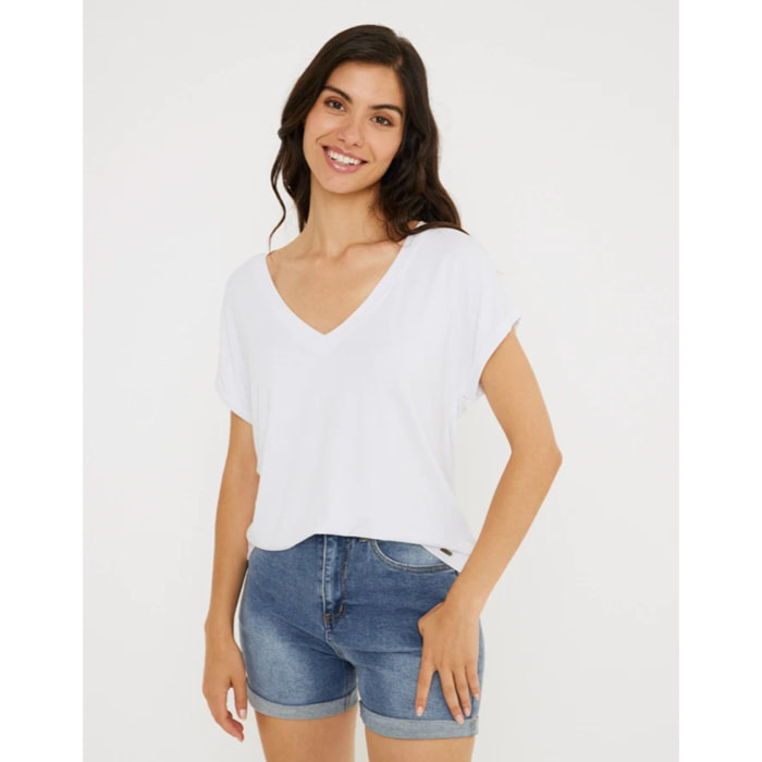 Camiseta Manga Corta Blanco - Amiyin