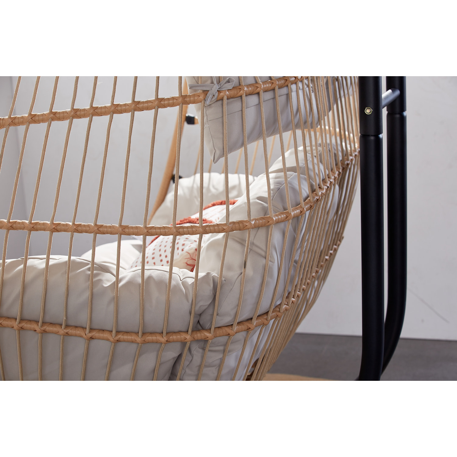 Fauteuil suspendu 2 places effet rotin MIA