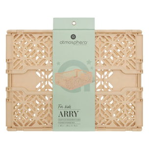 Cagette pliable Arry 40x30cm beige