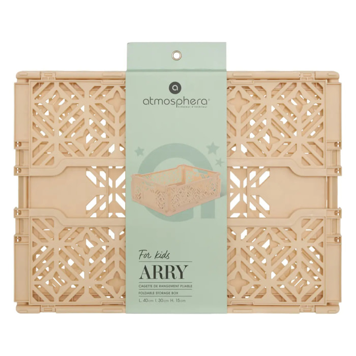 Cagette pliable Arry 40x30cm beige